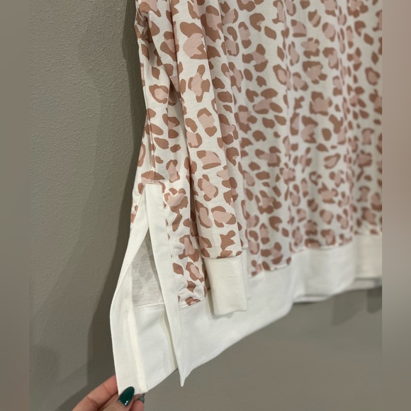 Blush Leopard Print Crewneck Tunic - Picture 3 of 3